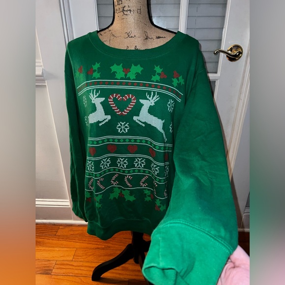 Holiday Time Christmas Ugly Crewneck Sweater - Size 2X - Picture 2 of 6
